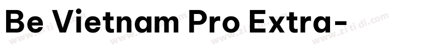 Be Vietnam Pro Extra字体转换